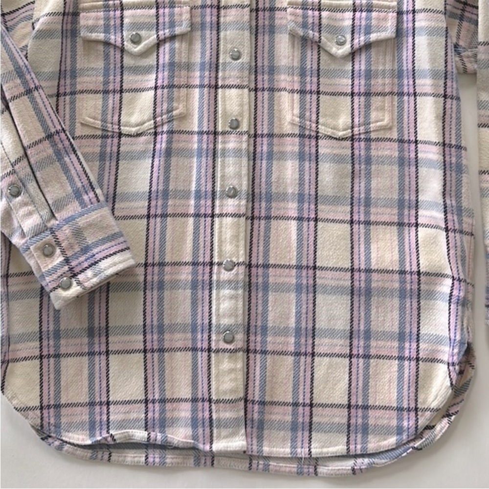 J. Crew Relaxed Fit Flannel Shacket - Picture 4 of 7